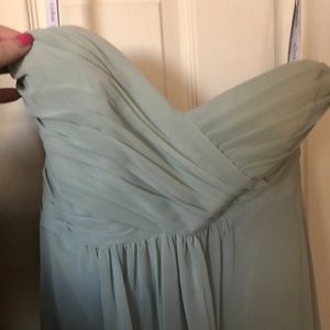 Formal dress, light sage green